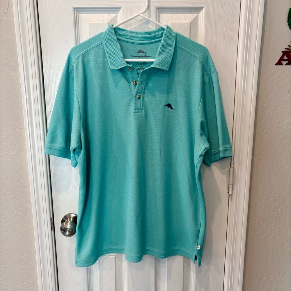 Tommy Bahama Blue Polo Shirt Classic Style